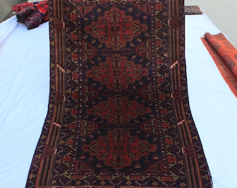 Tappeto vintage 4 x 7 piedi, tappeto afghano in lana fatto a mano, tappeto in lana morbida, tappeto per soggiorno, pezzo da collezione, decorazione per la casa, camera da letto, tappeto per ingresso della cucina