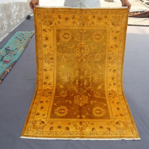 3&#39;5x5&#39;1 Ft, Afghan Area Rug, Oriental Turkmen Handmade Wool Rug, Nomadic Afghan Tribal Rug, Bohemian Boho Rug, Kids Room Carpet, Kitchen Rug