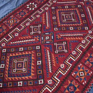 8&#39;11 x 4&#39;10 Ft High Quality Antique Handmade Kazak Kilim Rug, 100% Natural Kafgaz Kilim Rug, Floral Caucasian Kilim Rug, Vintage kilim Rugs