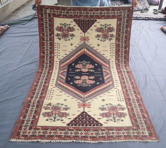 幾何学模様 ラグ トライバル カフカス地方 キリム ビンテージ ヴィンテージ 幾何学模様 ラグ トライバル カフカス地方 キリム ビンテージ