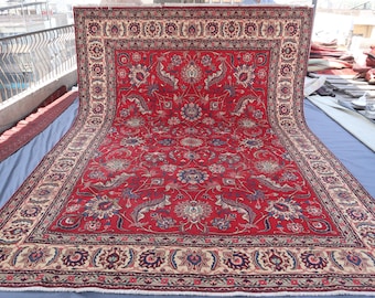 Stor vintage orientalisk matta, 23 x 4,3 m, handgjord vintage afghansk traditionell 100 % ullmatta, vardagsrumsmatta, matsalsmatta