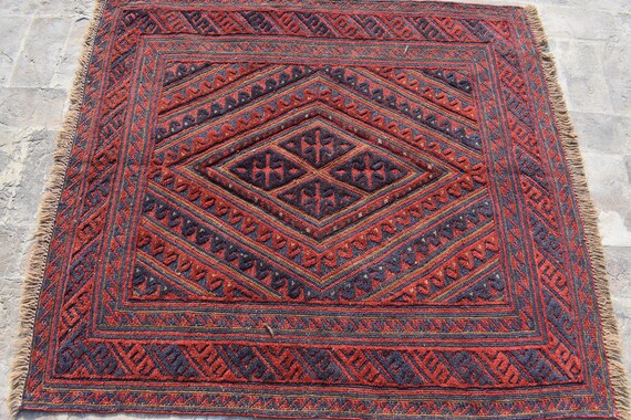 雑誌NUETRAL（現TRANSIT）限定アフガン手織り絨毯 置こ 