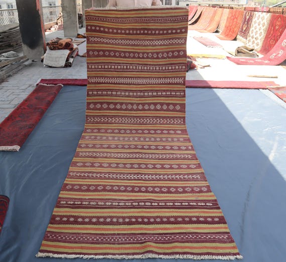 アフガンラグ】 ヴィンテージ マシュワニ族のラグ あみてぃえ