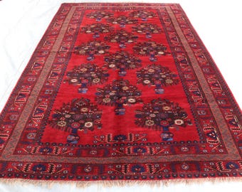 アンティークコーカサスラグ 6.6x9.8フィート/トルクメンヴィンテージ