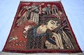 3'5x4'4 Handmade Art Decor Rug, Afghan Vintage Pictorial Rug, Handmade Afghan Rug, Rugs For Living Room, Kitchen Item Decor, Wall Decor Rug product logo