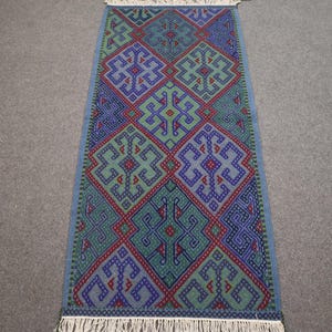 2x5 Ft High Quality Vintage Kilim Rug, Handmade Wool Rug, Kelim Teppich Tepish, Yamood Bokhara Kilim Rug, Sumak kilim, Vintage Doormat kilim