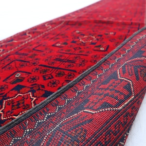 20 Ft Runner Rug, 19&#39;5x2&#39;8 Ft, Runner Rug/ Afghan Bukhara Rug/ Turkmen Handmade Rug/ Organic Dyes Hallway Runner Rug/ Oriental Rug 80x600 cm