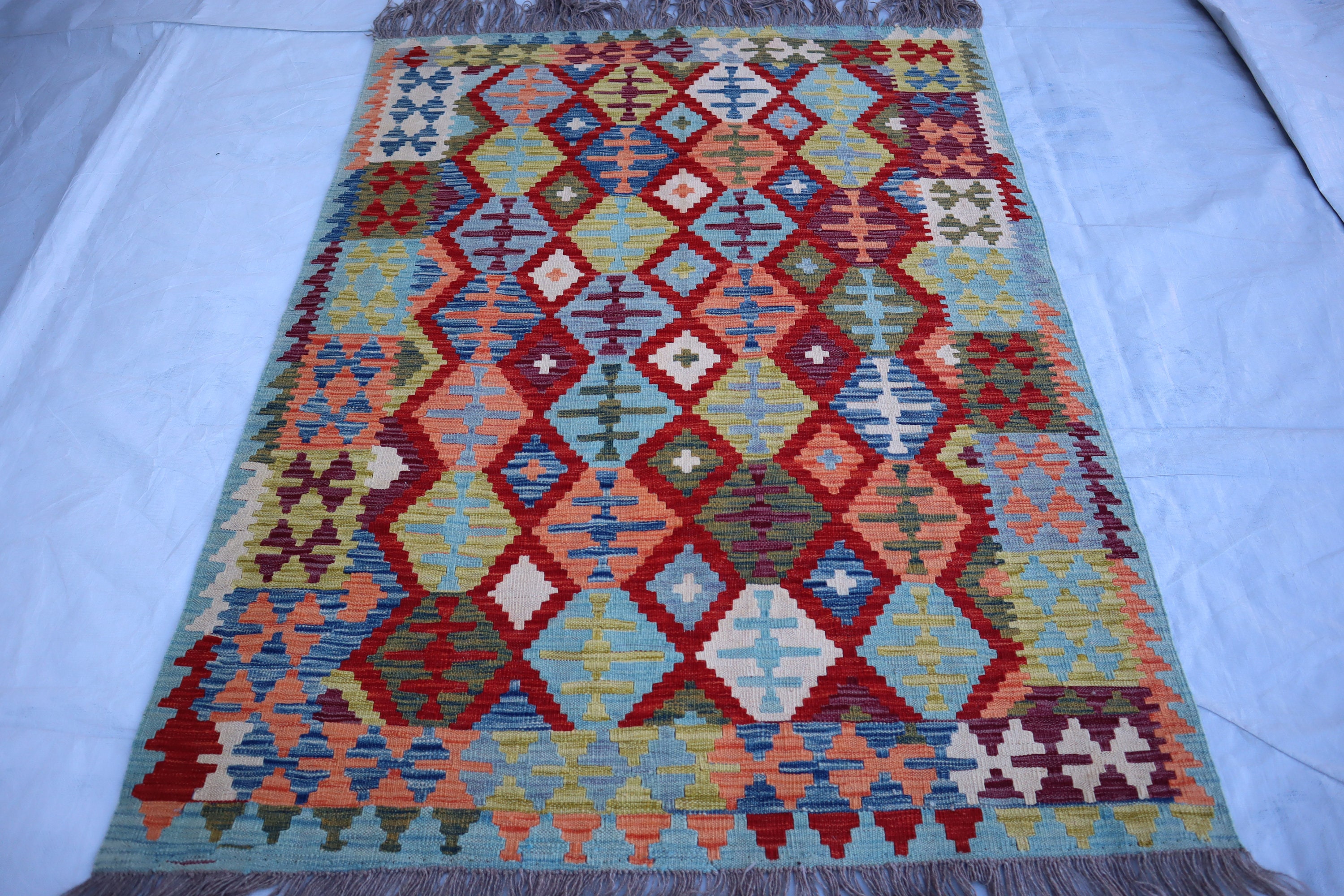 Shirvan Kelim Rug From Pakistan - 148 x 100 cm Shirvan Kelim Rug From Pakistan - 148 x 100 cm