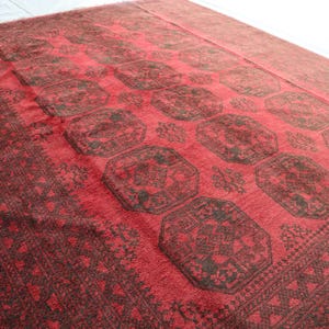 Antique Ersari Rug 7x9 ft Turkmen Vintage Rug, Old Turkmen Famous Rug, Bedroom Area Rug, Large Antique Rug, Rustic Home Decor, Living Room