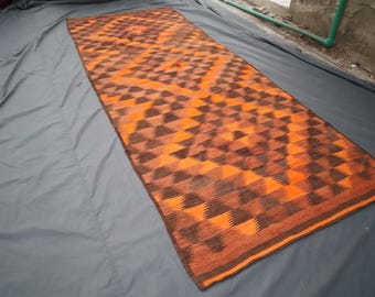 5x12 ft Antique Kilim Rug, Afghan Area Rug, Turkmen Sumak Kilim Rug, Living Room Kilim Rug, Oriental Vintage Kilim Rug, Flatweave Kilim Rugs