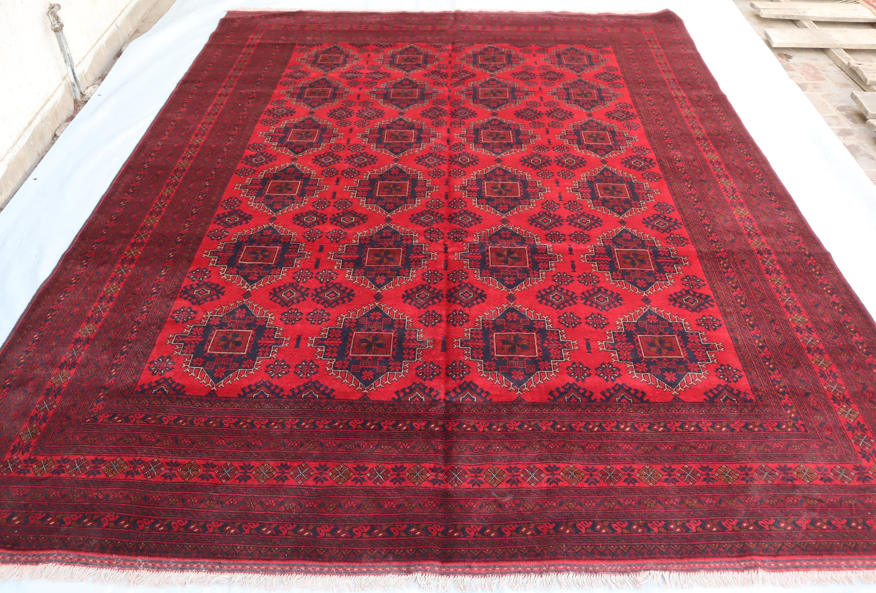 Moroccan rug authentic Boujaad, 13'3x10 ft, 4x3 m
