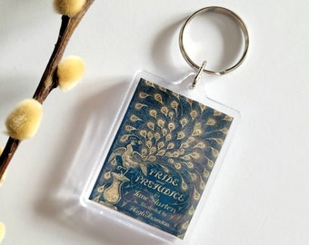 Pride And Prejudice | Miniature Book Keychain | Jane Austen | Classic Novel Gift | Book Lovers Jewellery | Bookworm | Keyring | Mini