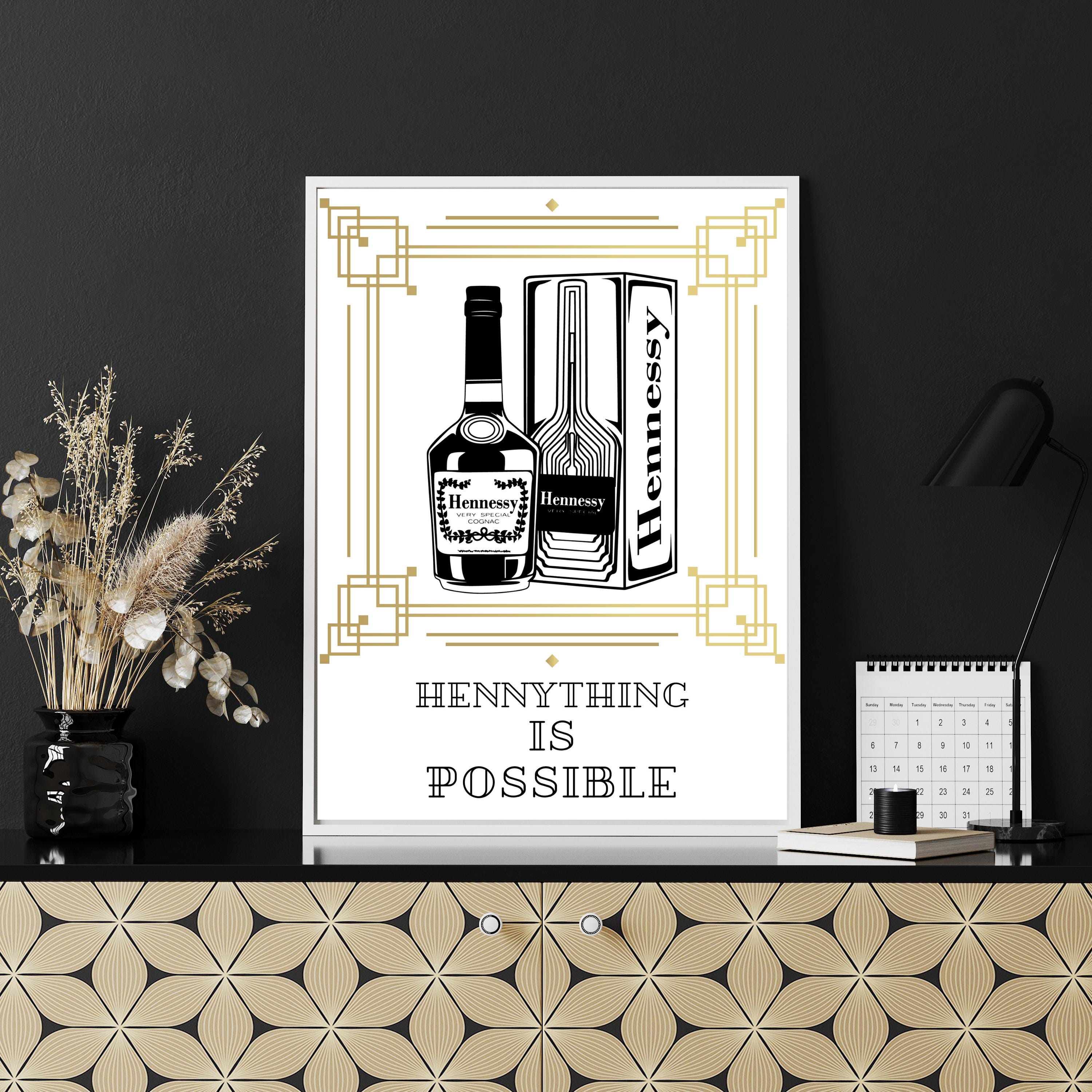 ♡Hennessy cognac アート シャンパンアート 海外アート ♡Hennessy