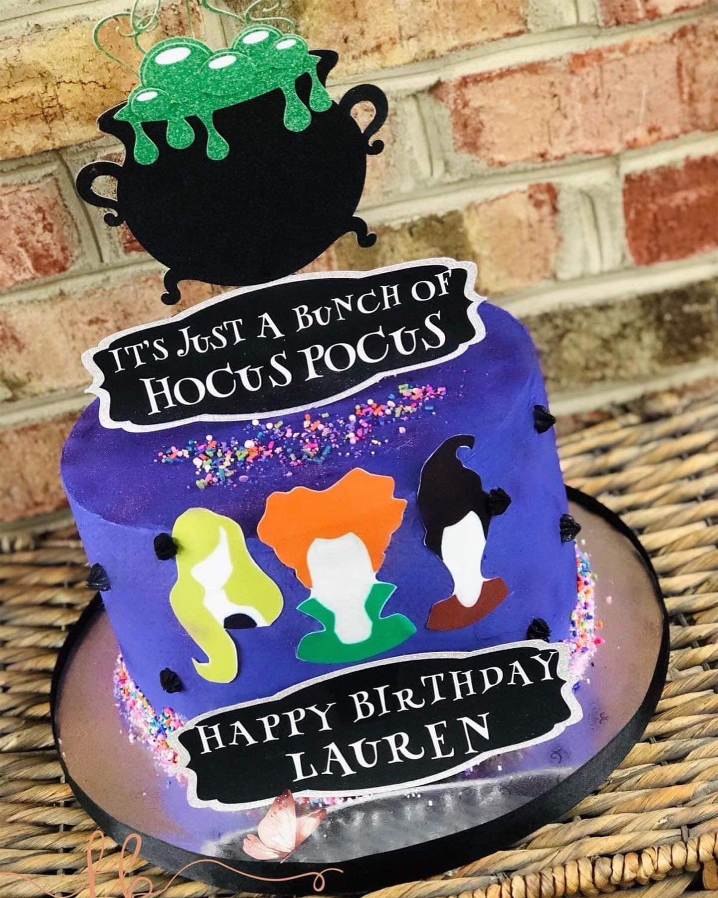Hocus Pocus Cake Topper personalized Cake Topper custom Halloween