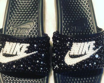 bling out nike slides