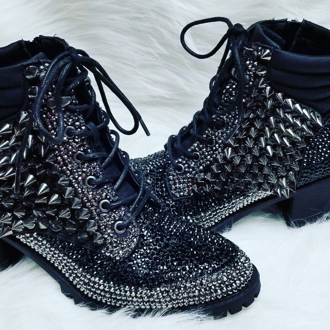trezeta boots with spikes