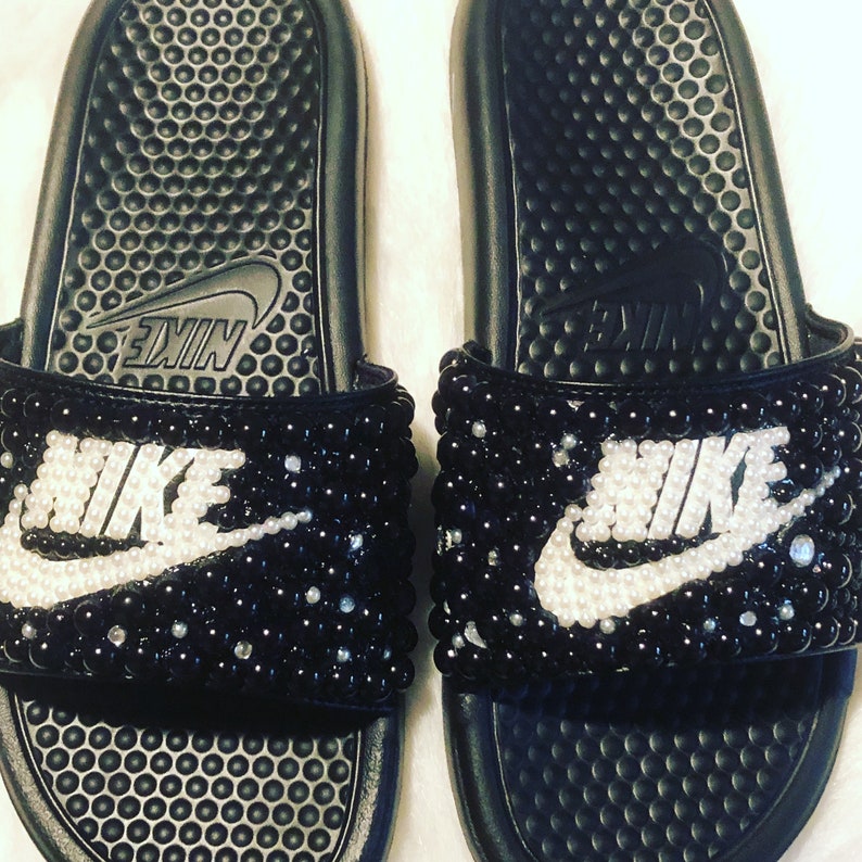 nike bling slides