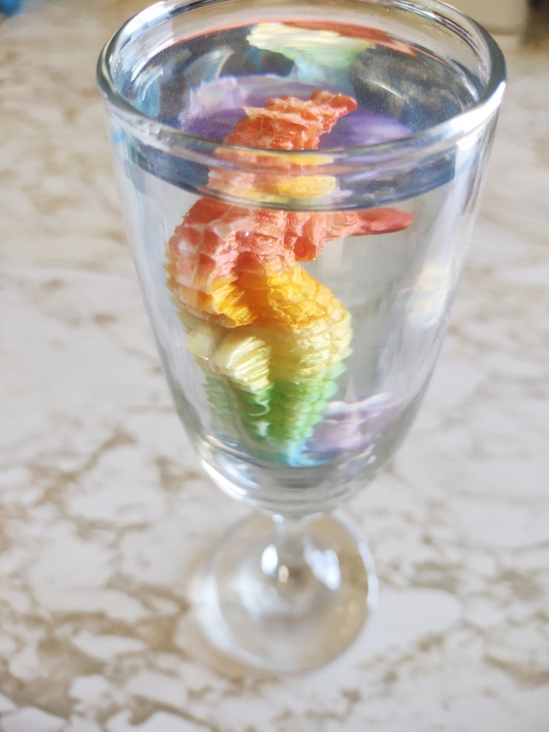 Pride Edition Ocean Seahorse in Glass Sealed with Resin image 4