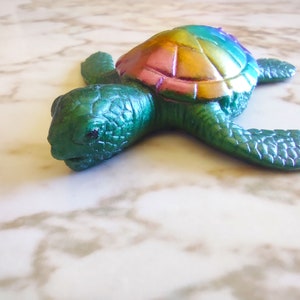 Pride Turtle 3D Figure Turtle Made of Resin Made In Resin image 3