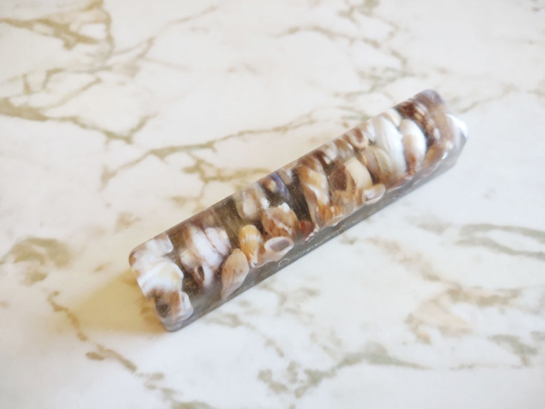 Ocean Sea Shells and Rocks Bar Sealed with Resin Shells