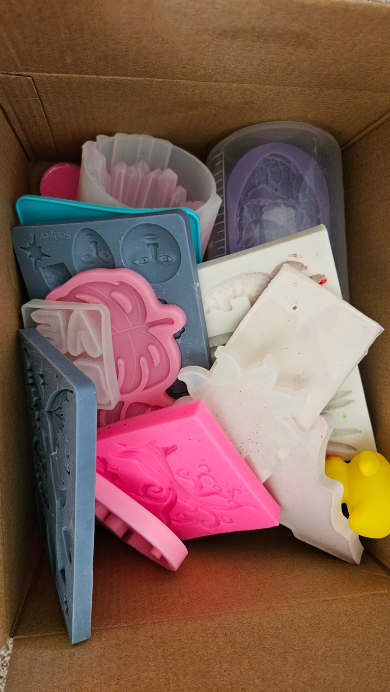 Mystery Box Resin Molds Assorted Silicone Molds for Resin Pour image 3
