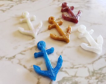 Anchor Charms - Necklace, Earring, or Ornament - Made In Resin