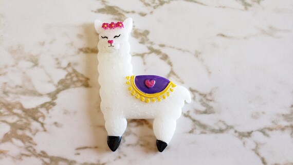 Lovely Llamas - Flat - Magnet Options Available - Made In Resin