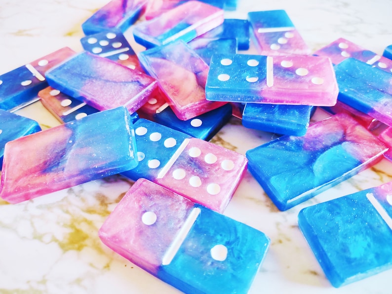 Domino Set Dots Custom Options Available Too Made In Resin image 1