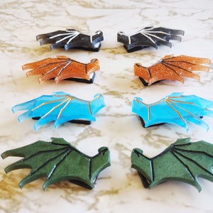 Dragon Wearable Wings Collar Pins - Lapel Pins - Made of Resin