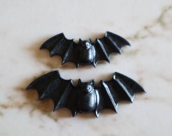 Bats Magnets - Set of 2 Bats - Black - Halloween - Magnets