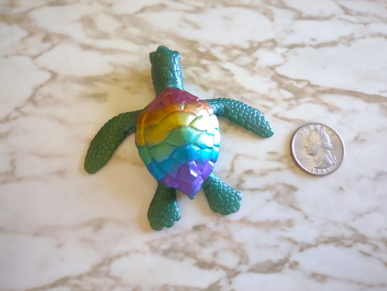 Pride Turtle 3D Figure Turtle Made of Resin Made In Resin image 4