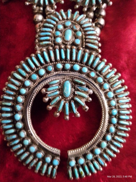 Begay Squash Blossom Necklace Gem