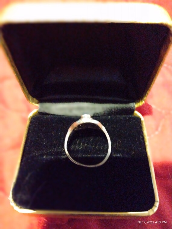 Sterling Blue Gemstone Ring - image 6