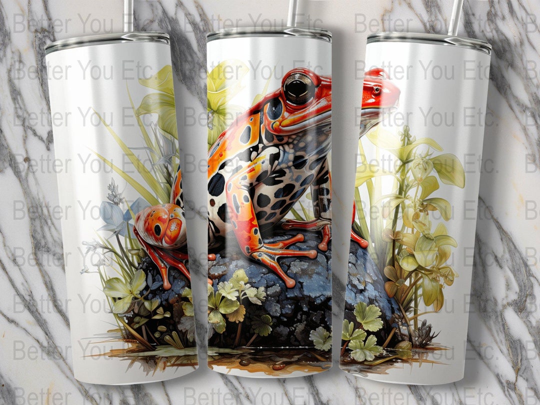 Frog Tumbler Design Frog Tumbler PNG Frog Tumbler Wrap 20 Oz Ounce ...