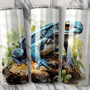Frog Tumbler Design Frog Tumbler PNG Frog Tumbler Wrap 20 Oz Ounce Skinny Tumbler Wrap Sublimation Design Digital Download PNG Tumbler Wrap