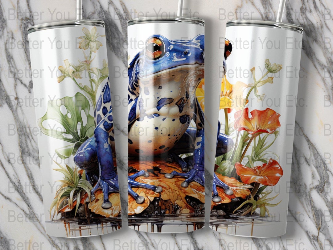 Frog Tumbler Design Frog Tumbler PNG Frog Tumbler Wrap 20 Oz Ounce ...