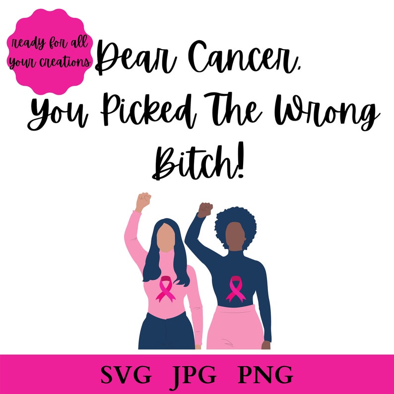 Cancer Sucks SVG / Breast Cancer SVG / Awareness Ribbon SVG / - Etsy