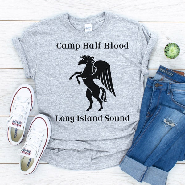 JIACAI MX Camp Half Blood Long Island Sound T-Shirt Greek Mythology - Foto 4