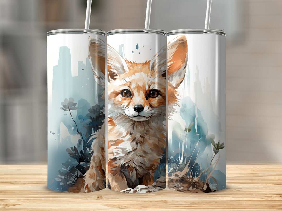 Fennec Fox Tumbler Wrap Fennec Fox PNG Fennec Fox Gift 20 Oz Ounce ...