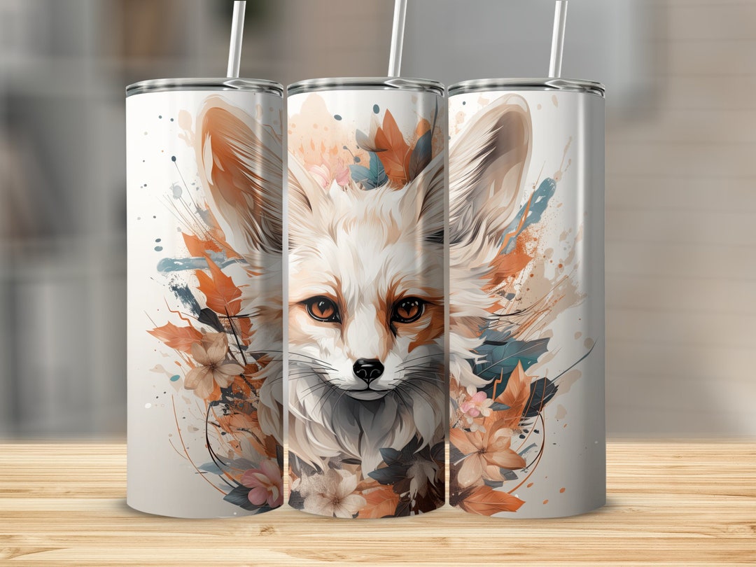 Fennec Fox Tumbler Wrap Fennec Fox PNG Fennec Fox Gift 20 Oz Ounce ...