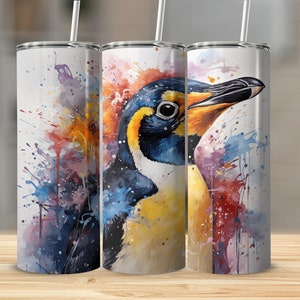 Emperor Penguin Penguin Art Penguin PNG 20 Oz Ounce Skinny Tumbler Wrap Sublimation Design Digital Download Penguin Gift PNG Tumbler Wrap