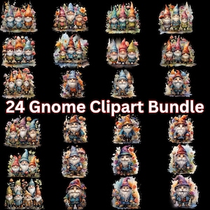 Gnome Clipart bundel Gnome PNG Gnome patroon Gnome transparante PNG Clipart voor persoonlijk en commercieel gebruik