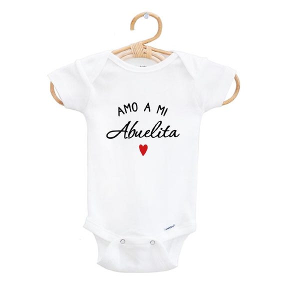 Stitched Letter Jersey Hola Abuelitos Spanish Pregnancy Announcement Bodysuit - Grandparent Reveal Outfit For Infants Pregnancy Announcements