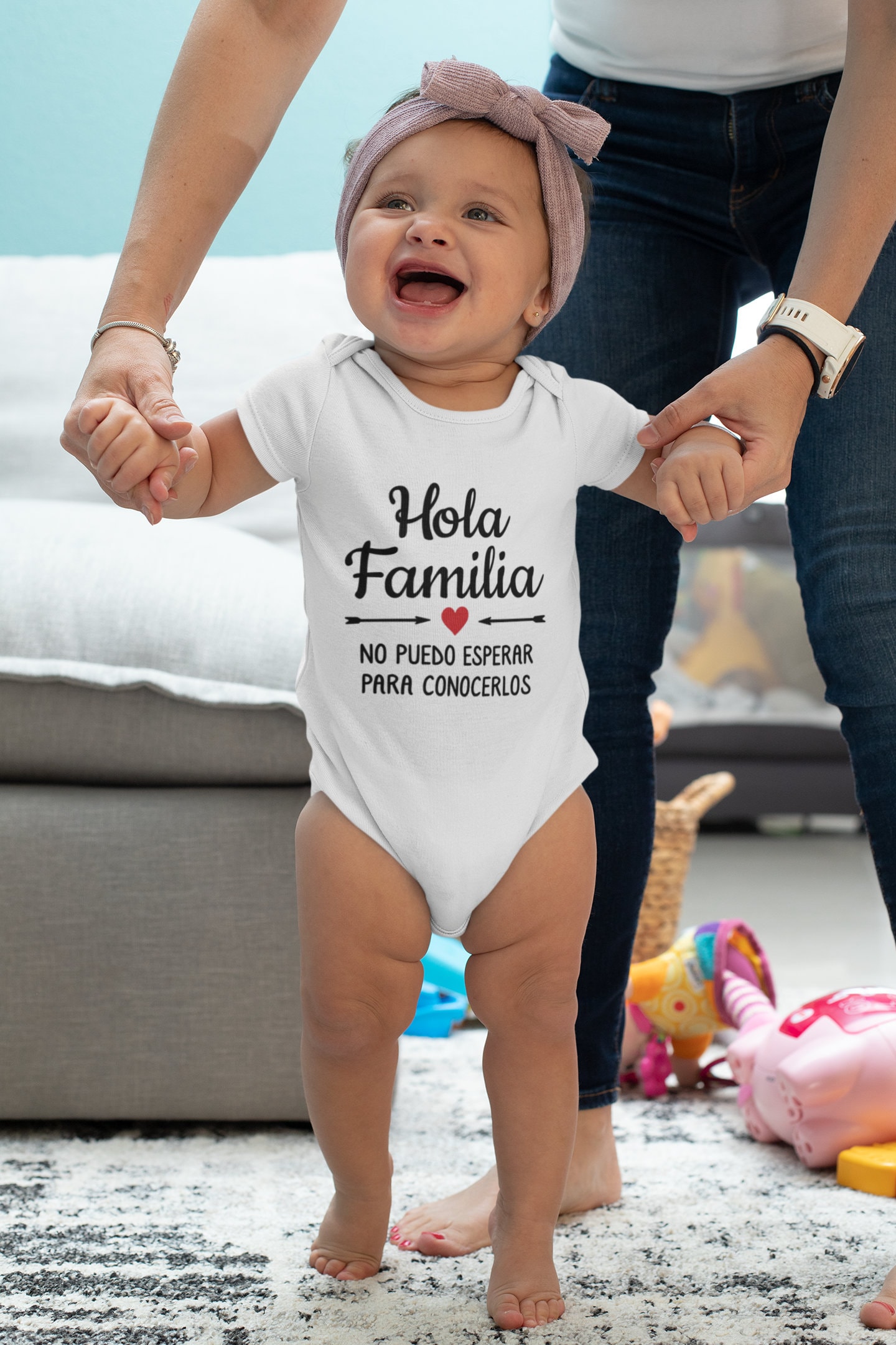 Guapo Como Mi Papa Baby Bodysuit - Spanish Pregnancy Announcement Outfit With Bow Tie, Size 0-3 Months