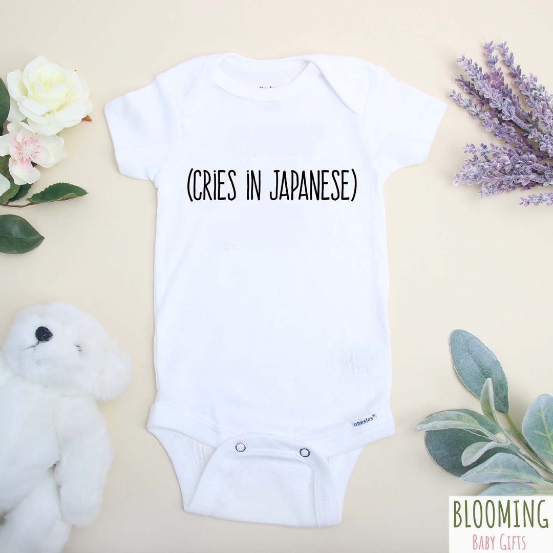 Cries in Japanese Onesie®, Funny Japanese Onesie®, Pregnancy