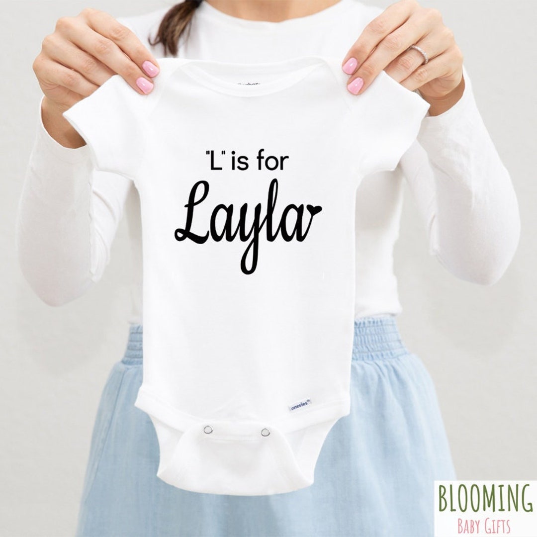 L is for Layla Onesie®, Layla Pregnancy Announcement Onesie®, Layla