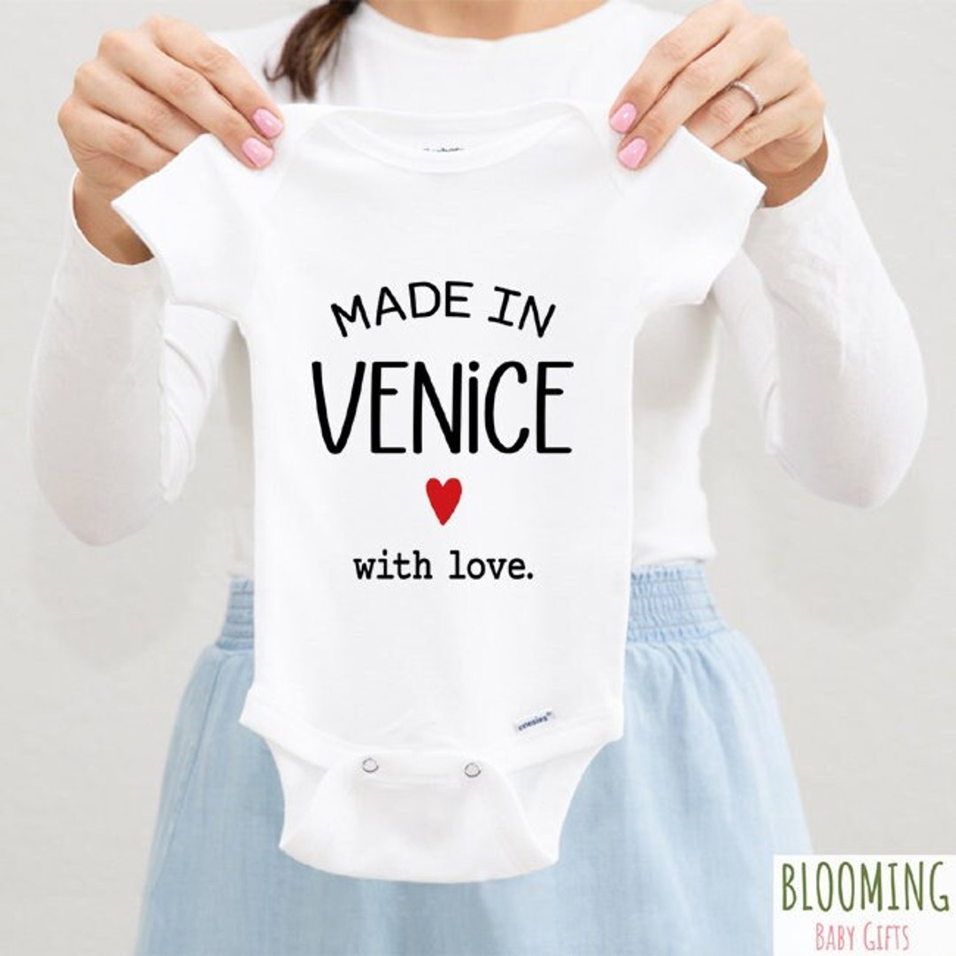 Made in Venice Baby Bodysuit, Italian Baby Shower Gift, Made With Italy  Themed Baby Clothes, Sz 0-3 M - Etsy Israel, image size:1080x1080
