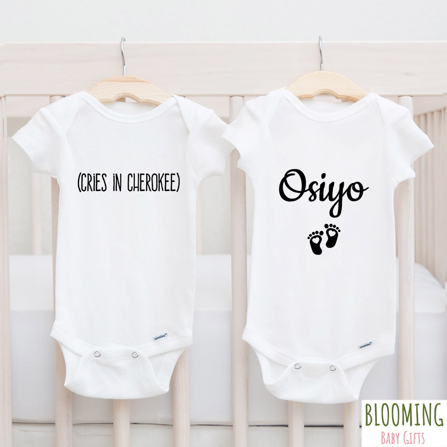 Cherokee Baby Gift Set Body de anuncio de embarazo Cherokee Llora en Cherokee Body de saludo Hello Cherokee Talla 0 3 meses Etsy Mexico