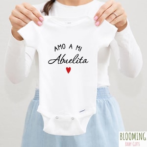 Amo A Mi Abuelita Baby Outfit, Spanish Pregnancy Announcement to Grandma, I Love My Grandma, Anuncio De Embarazo, Size 0-3M