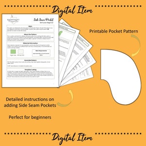 Pocket Pattern Bundle | Side Seam Pocket | Patch Pocket | Pocket Pattern